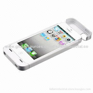 2,000mAh Power Case for iPhone 5, with Lithium-ion Polymer Battery